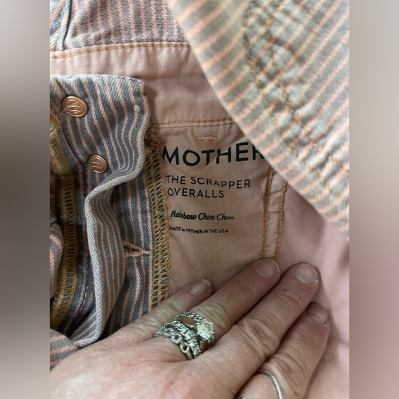 Mother The Scrapper Overalls from Anthropologie Size L EUC - Picture 5 of 16